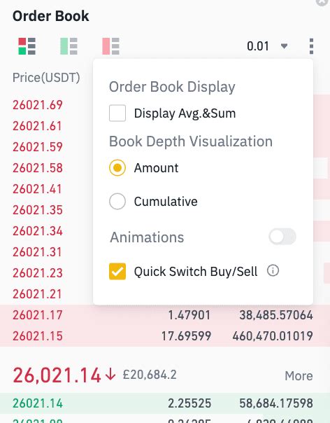 Ethereum: Binance: Partial Book Depth Streams
